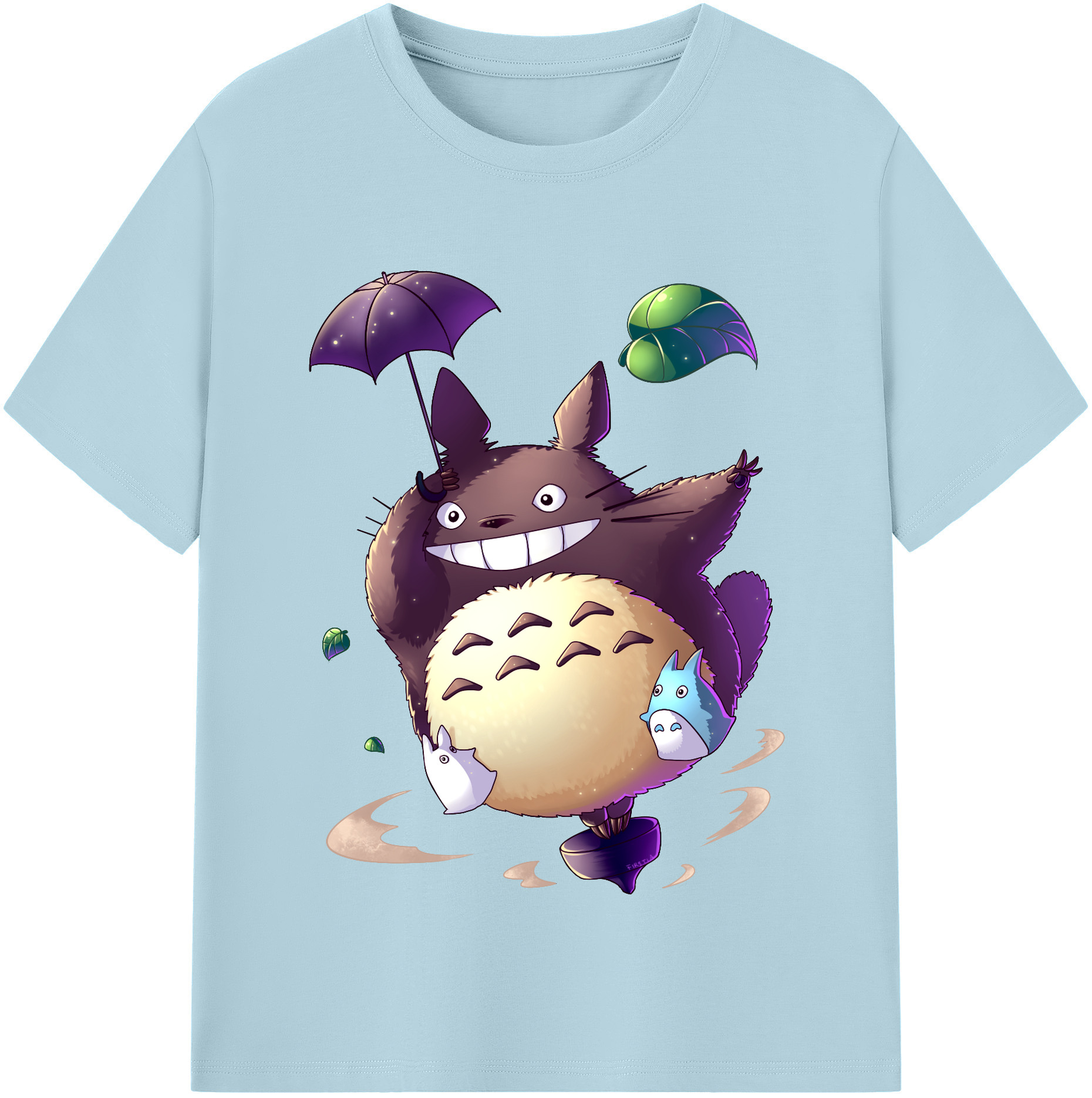 （画像用） となりのトトロ 草壁メイ 草壁サツキ My Neighbor Totoro Satsuki Kusakabe Mei Kusakabe 綿100％半袖Tシャツ（フロントプリント）